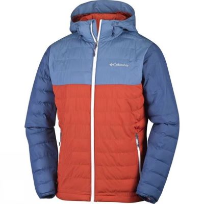 Chaquetas Columbia Powder Lite Hooded Hombre Moradas / Naranjas - Chile DOH580361